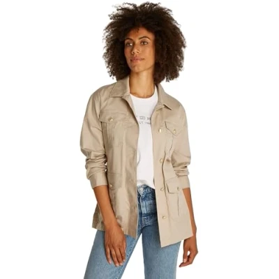 Bild av Tommy Hilfiger Utility Jacket Allvädersjacka, Storlek: Medium, Sandalwood