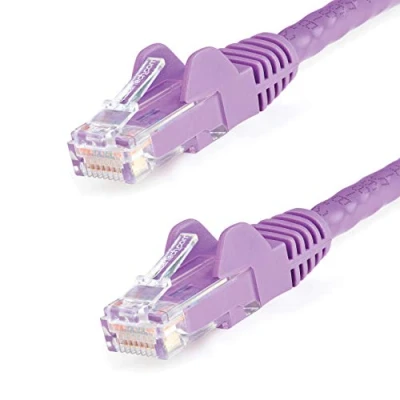 Bild av StarTech.com purple Cat6 / Cat 6 Snagless Ethernet Patch cable 3 m network Lila meter
