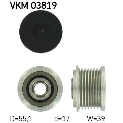 Bild av Frihjulskoppling, generator Skf VKM 03819