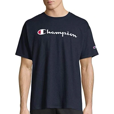 Bild av Champion Klassisk tröja grafisk t shirt för män, Navy y06799, XXL