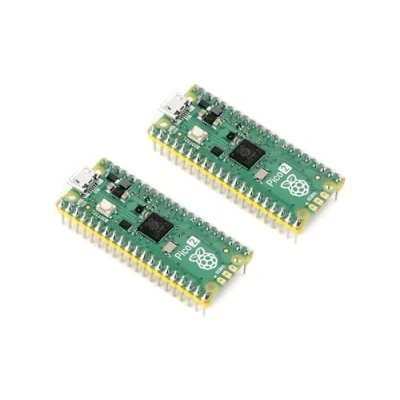 Bild av Waveshare 2 pack förlödd hallon Pi Pico med sidhuvud RP2350 mikrokontrollkort mini kortsats baserat på chip, dubbel kärna och arkitektur, stöd C/C++/pyton