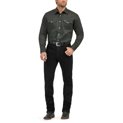 Bild av Wrangler Herren Ms70119 Button down skjortor, Röd oxid, XXL