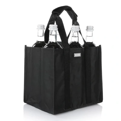 Bild av Vaily flaskväska Praktisk flaskhållare med 6 fack Dryckesväska för flaskor x max. 1,5 liter Perfekt shopping och transport av tomma 27 18 23 cm