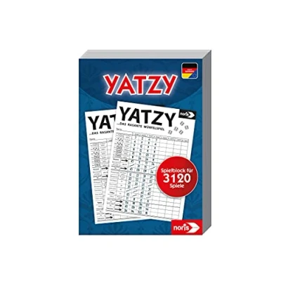 Bild av Noris 606194305 Yatzy spelblock i formatet 10,2 x 14,4 cm, yatzyblock för 3,120, 2 spelare åldern 6 år och uppåt