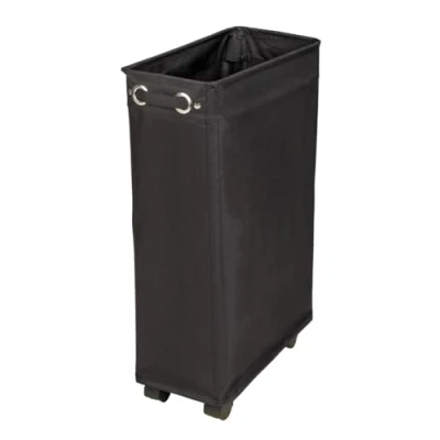 Bild av WENKO Tvättkorg Corno svart, tvättkorg, 43 l, polyester, 18,5 x 60 40 cm