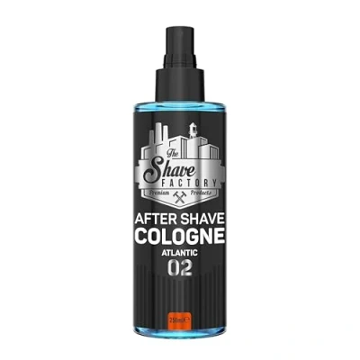 Bild av The Shave Factory After Cologne En Doftande Essens för Oklanderlig Skötsel Efter Rakning Långvarig Känsla av Friskhet och Komfort (250ML, 02 Atlantic)