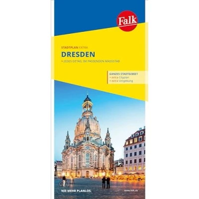 Bild av Falk Stadtplan Extra Dresden 1:20.000: mit Ortsteilen von Freital, Radebeul
