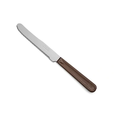 Bild av ARCOS Bordkniv med 110mm rostfritt stålblad och polypropenhandtag. Lätt kniv för köttservice. Färg brun