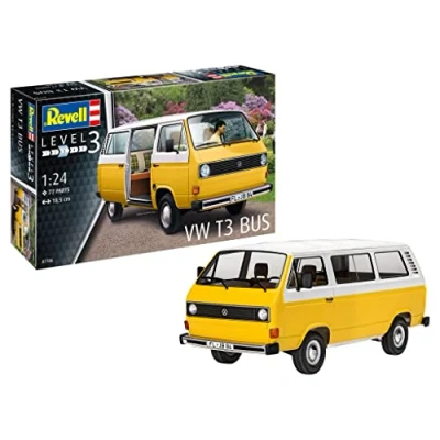 Bild av Revell 7706 07706 VW T3 Bus bilmodell byggsats 1:25 modelltillverkning, olackerad