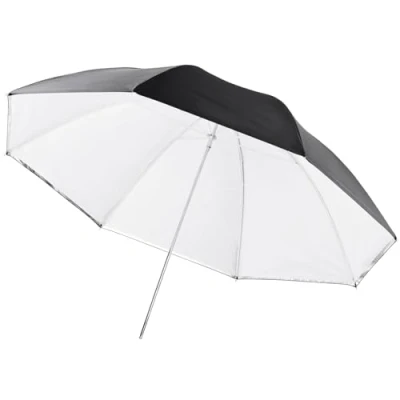 Bild av Walimex Pro 2 i 1 reflex/genomskinligt paraply, vit, 84 cm