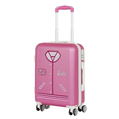 Bild av Karactermania Barbie Varsity Abs 4 hjulskoffert Rosa