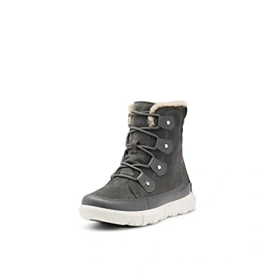 Bild av Sorel Explorer II Joan Faux Fur Waterproof, vinterstövlar för kvinnor, Grill Fawn, 37.5 EU