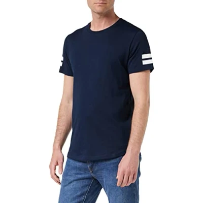 Bild av Jack &amp; Jones Jcoboro CREW NECK SLIM FIT Tshirt med print Navy blazer, Storlek: XS, blazer