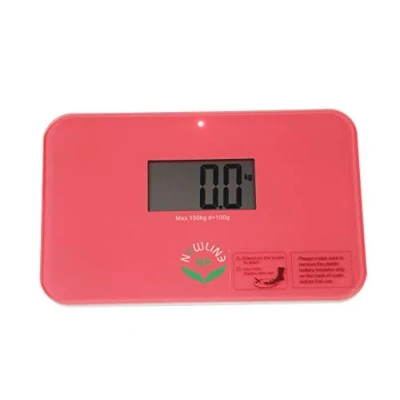 Bild av NewlineNY Auto Step On Super Mini Travel Bathroom Scale, 5.25 x 8.5 SBB0638SM (Strawberry Ice)