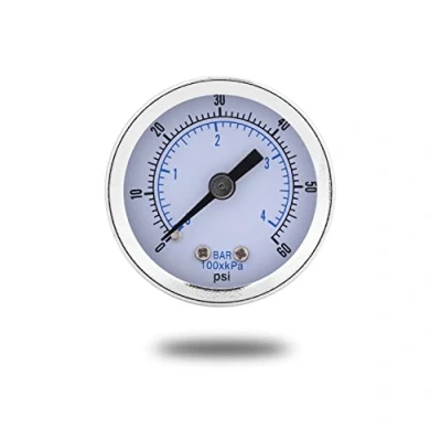 Bild av Akozon mini manometer för bränsle luft olja vätska vatten 020 bar/0300psi 1/8 tum BSPT gänga