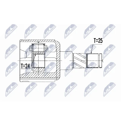Bild av Drivknut, framaxel vänster, opel mokka / x, vauxhall 16 03 043, 95908479