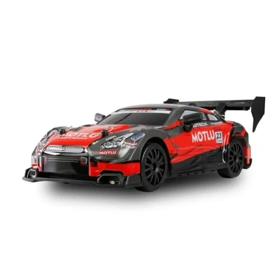 Bild av Drift Racing Car, RC fjärrstyrd, med undergolvbelysning, 20 km/h 4WD 1:24 RTR röd/svart inkl. fjärrkontroll, batteri, laddkabel, tillbehör