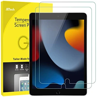 Bild av JETech Skärmskydd för iPad 9/8/7 (10,2 Tum, 2021/2020/2019 Modell, 9:e/8:e/7:e Generationen), Härdat Glas Film, HD Klar, 2 Pack