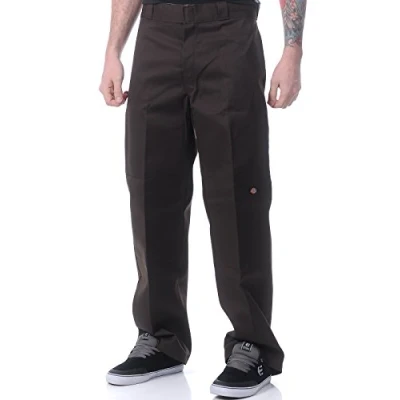 Bild av Dickies herr Double Knee arbetsbyxor byxor, Mörkbrunt, 30W x 30L