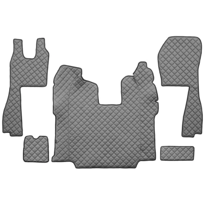 Bild av F CORE FL10 GRAY Ensemble de tapis sol Similicuir avant 5 gris