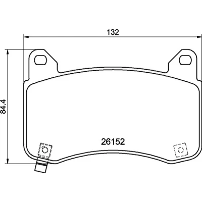 Bild av BREMBO P 09 029 Jeu de plaquettes frein avec indicateur d&#039;usure sans accessoires TESLA: Model Y, 3