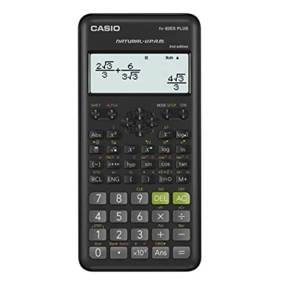 Bild av Casio Fx 82ESPLUS 2 Miniräknare, Svart, 11 x 77 162 mm