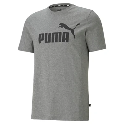 Bild av Puma LOGO TEE Tshirt med print, Storlek: 4XL, Medium gray heather