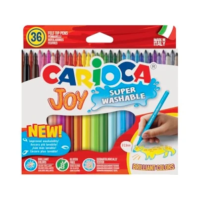 Bild av Carioca Joy Fine Nib supertvättbar filtpenna (låda med 36)