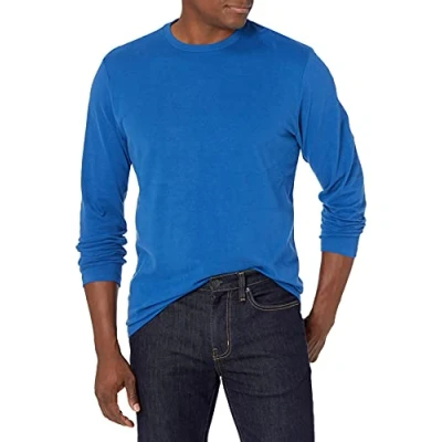 Bild av Amazon Essentials långärmad T shirt för män, normal passform, ljusblå, Small