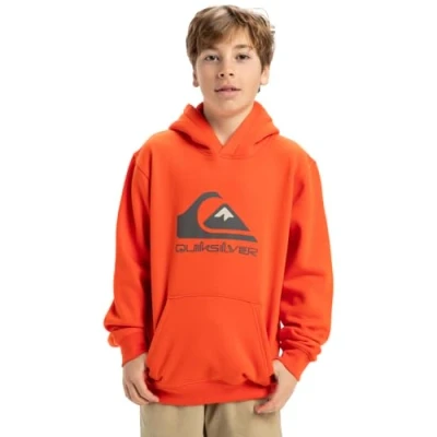 Bild av Quiksilver pojke stor logotyp huvtröja ungdom pullover tröja (förpackning med 1)
