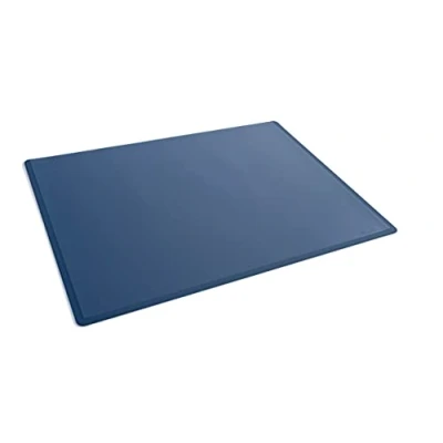 Bild av Durable skrivbordsunderlägg med transparent överdrag, 53 x 40 cm, halkfri, PP, Tillverkad i Tyskland, mörkblå, 722207