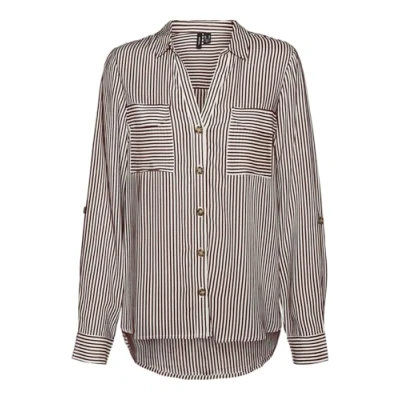 Bild av Vero Moda Vmbumpy LS NEW NOOS Skjorta, Storlek: Large, Fired brick