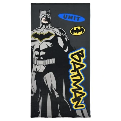 Bild av CARTOON Batman strandhandduk polyester mikrofiber babyhandduk 240 gsm storlek 70 x 140 cm strand pool