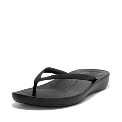 Bild av Fitflop Iq到Ergonomiska flip flops tå stringsandaler för kvinnor, Helt svart, 42 EU