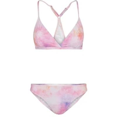Bild av Urban Classics Ladies TIE DYE Triangle BACK Bikini Bikini, Storlek: XS, Pink multicolor