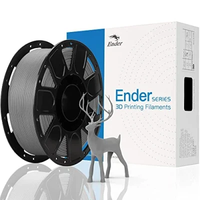 Bild av Officiell Creality 3D skrivar filament, Ender PLA filament 1,75 mm No Tangling, stark bindning och överhängande prestanda Dimensionell noggrannhet +/ 0,02 mm, 1 kg/Spool Grå