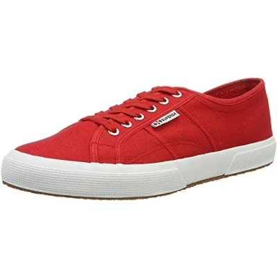 Bild av Superga 2750 Cotu Classic unisex vuxen Sneaker ,Röd röd vit ,38 EU