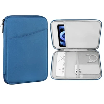Bild av MoKo 9 11 inch Tablet Sleeve Case,Fits New iPad Air/Pro 2024, Air 5/4th 10.9,iPad 10th Gen 9/8/7th 10.2,Galaxy Tab S8/S9 11,Protective Bag Carrying Case with Pocket,Peacock Blue