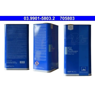 Bild av ATE DOT 4 03.9901 5803.2 Liquide De Frein 5 RENAULT: Modus / Grand Modus, SCENIC 3, Scénic 1, AUDI: A4 B7 Avant, A5 B8 Sportback, B6 Avant