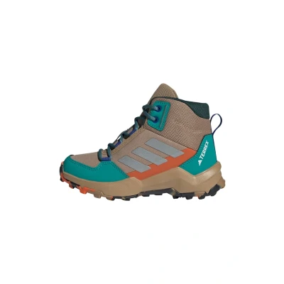 Bild av adidas Unisex Barn TERREX AX4R MID HIKING SHOES, Cardboard/Matte Silver/Pure Teal, 31 1/2 EU