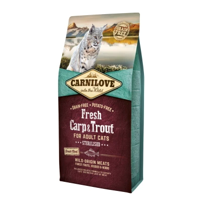 Bild av Fresh Carp &amp; Trout Sterililised Adult Torrfoder för Katt 6 kg