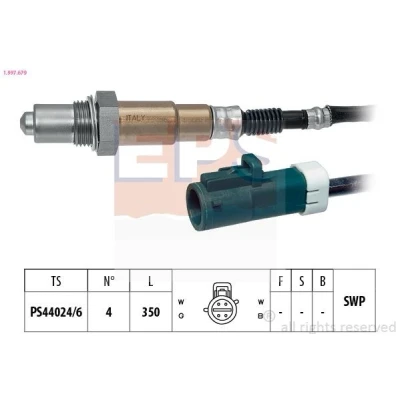 Bild av EPS 1.997.679 Sonde lambda Made in Italy OE Equivalent chauffé, planaire, Filetage prégraissé FORD: FIESTA 5, Fusion Break, MAZDA: 2 5 portes