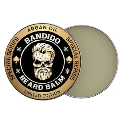 Bild av Bandido skäggbalsam 40 ml arganolja arganoljebalsam skäggvax skäggvård med män tämjer skägget och gör det smidigare
