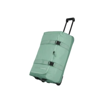 Bild av travelite Trolley resväska med hjul medelstor, Kick Off, praktisk rullresväska för semester och sport, 68 cm, 65 liter, Salvia,