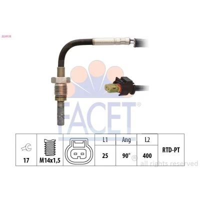Bild av Sensor, avgastemperatur FACET 22.0133