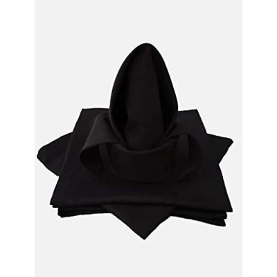 Bild av Tygservett av bomull 45 x cm servett 4 stycken (svart)