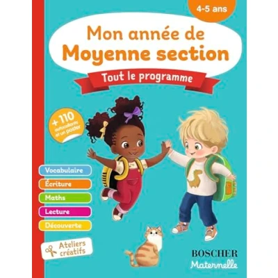 Bild av Mon année de moyenne section 4 5 ans: +110 autocollants et un poster