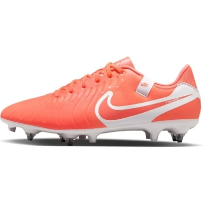 Bild av Nike Performance Tiempo Legend 10 Academy SG Fotbollsskor fasta dobbar, Storlek: 42.5, Hot lava white Skinnimitation/textil