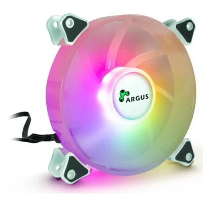 Bild av Inter Tech Argus RS 061 RGB Chassi fläkt 120mm Vit