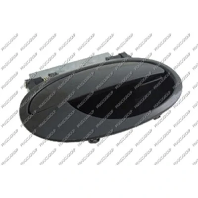 Bild av PRASCO OP3508107 Poignée De Porte extérieur, arrière droite noir lisse OPEL: Corsa C 3/5 portes, Meriva A
